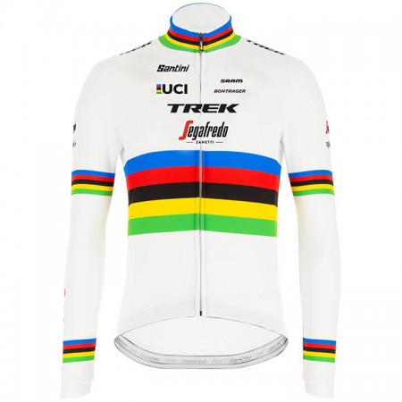 Maillot Cyclisme 2020 Trek-Segafredo UCI World Champion Manches Longues N001